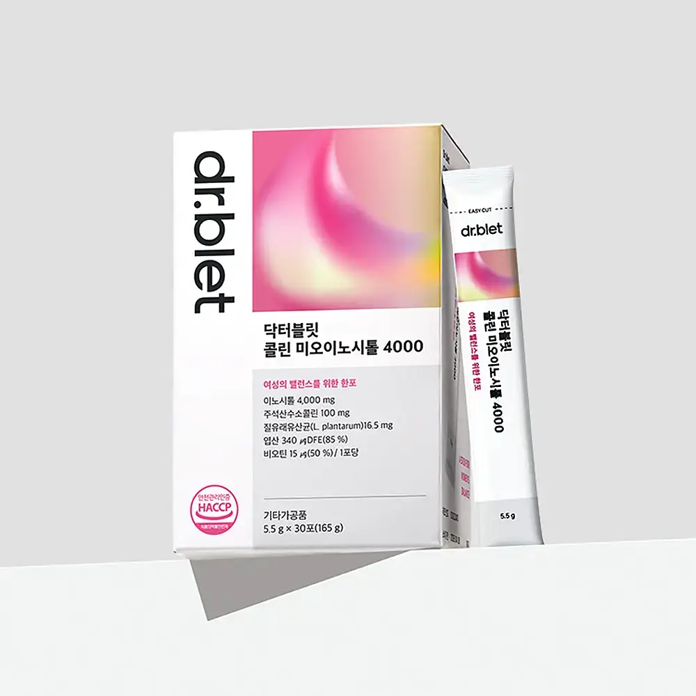 [여성맞춤]닥터블릿 콜린 미오이노시톨 4000 30포 (1개월분)